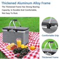 thumbnail image 3 of Cesta de picnic grande, bolsa térmica portátil plegable con forro aislante, diseño a prueba de fugas para aventuras al aire libre, construcción duradera, bolsa reutilizable de moda para uso diario,, 3 of 5
