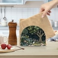 thumbnail image 2 of Yayeee Napkin Holder for Table Kitchen Paper Tissue Organization, Green Forest Scene, 2 of 8