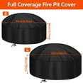 thumbnail image 2 of DONGPAI Fire Pit Cover Round for Fire Pit, 33-48 Inch Waterproof Dustproof Outdoor Fire Bowl Cover Full Coverage Patio Round Fire Pit Cover, 2 of 8