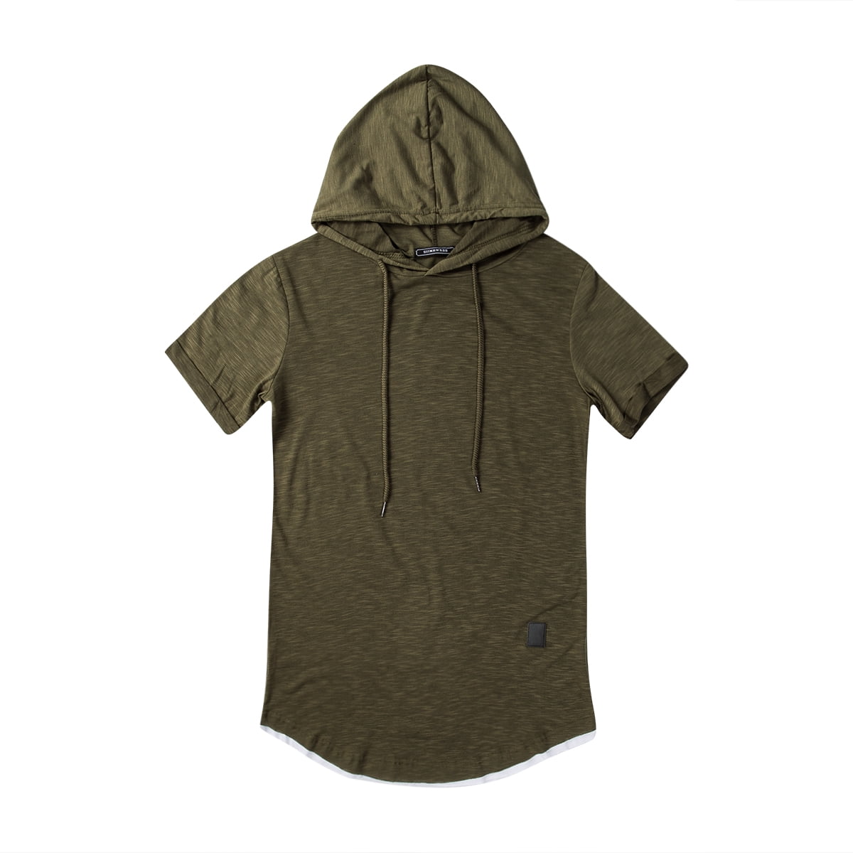 ZAXARRA Sweat à Capuche pour Hommes Pull à Manches Courtes Couleur