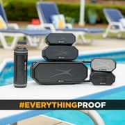 Altec Lansing HydraMini 2.0 EverythingProof Magnetic Wireless Portable Bluetooth Speaker, Black Grey, IMW1002