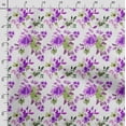 thumbnail image 3 of Soimoi Watercolor Floral Printed,Cuddle Minky Fabric, Sewing Fabric By The Yard 56 Inch Wide,Decorative Plush Soft Fabric, Baby Garments, Toys And Blankets, Purple, 3 of 5