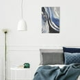 thumbnail image 3 of Blue Abstract Canvas Wall Art: Sea Wave Painting Textured Picture for Living Room Decor, Black Grey Modern Print Minimalist Artwork Framed Poster Home Decoration 10 x 15, 3 of 6