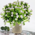 thumbnail image 6 of Clearance Artificial flowers under $1,1 Bundles Artificial Flowers Cemetery Flower Plastic Memorial Bouquet For Hanging Window Box Home Table Centerpieces Decor, 6 of 9