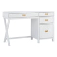 thumbnail image 1 of Laysan Home 4 Drawers Modern Wood Side Storage Desk in White, 1 of 24