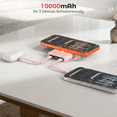 thumbnail image 2 of OWNTECH 10000mAh Magnetic Wireless Power Bank with Smart Display, 22.5W PD Fast Charging Portable Charger, Built-in Foldable Stand & USB-C Cable Compatible with iPhone 17/16/15/14 Series (Pink), 2 of 7