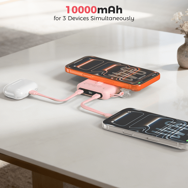 OWNTECH 10000mAh Magnetic Power Bank Pink photo 2