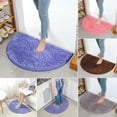 thumbnail image 2 of Non Slip Absorbent Bath Mat Bathroom Shower Rugs Semicircular Chenille Carpet, 2 of 3