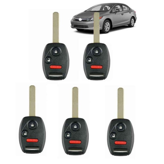 For Honda Civic 06-11 N5F-S0084A Keyless Entry Remote Head Car Key Fob (5 Pack)