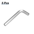 thumbnail image 3 of Uxcell 5pcs Hex Key Wrench 1/2" 45# Carbon Steel L-Shape Hexagon SAE Wrenches Repairing Tool for Home DIY Bike Motorcycle Repair, Silver Tone, 3 of 7
