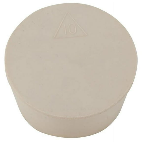 Dynalon 405564-0013 Size 10 Solid Flask Stopper with Hole