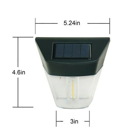 

Solar Outdoor Garden Lights Decorative Lights Home Outdoor Waterproof Garden Villa Fence Light Control LED Wall Lights Acrylic Lampshade High Translucent 4Pcs