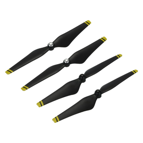 Uxcell 2Set 9450 RC Propellers Blade Prop 2 Vane 24cm Dia Plastic Black Golden Self-Locking Low-Noise Propeller