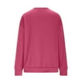 thumbnail image 4 of Itsame Long Sleeve Heart T-Shirts Women's Valentine's Sweatshirt Loose Crew Neck Tops Hot Pink Size S, 4 of 5