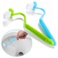 thumbnail image 1 of 2 Pcs Plastic Curved Cleaning Toilet Brush for Toilet Kitchen Sink Bathroom, 1 of 4