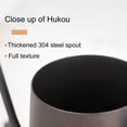 thumbnail image 4 of Pour Over Coffee Kettle, Gooseneck Stainless Steel Hand Drip Coffee Maker Tea Water Dripper Kettle Long Narrow Spout Small Teapot with Lid for Home Kitchen Appliances Dorm Camping Travel Outdoor, 4 of 9