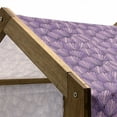thumbnail image 5 of Shells Pet House, Ornamental Seashells Interlacing Pattern Graded Tones Print, Outdoor & Indoor Portable Dog Kennel with Pillow and Cover, 5 Sizes, Purple and Pale Pink, by Ambesonne, 5 of 5