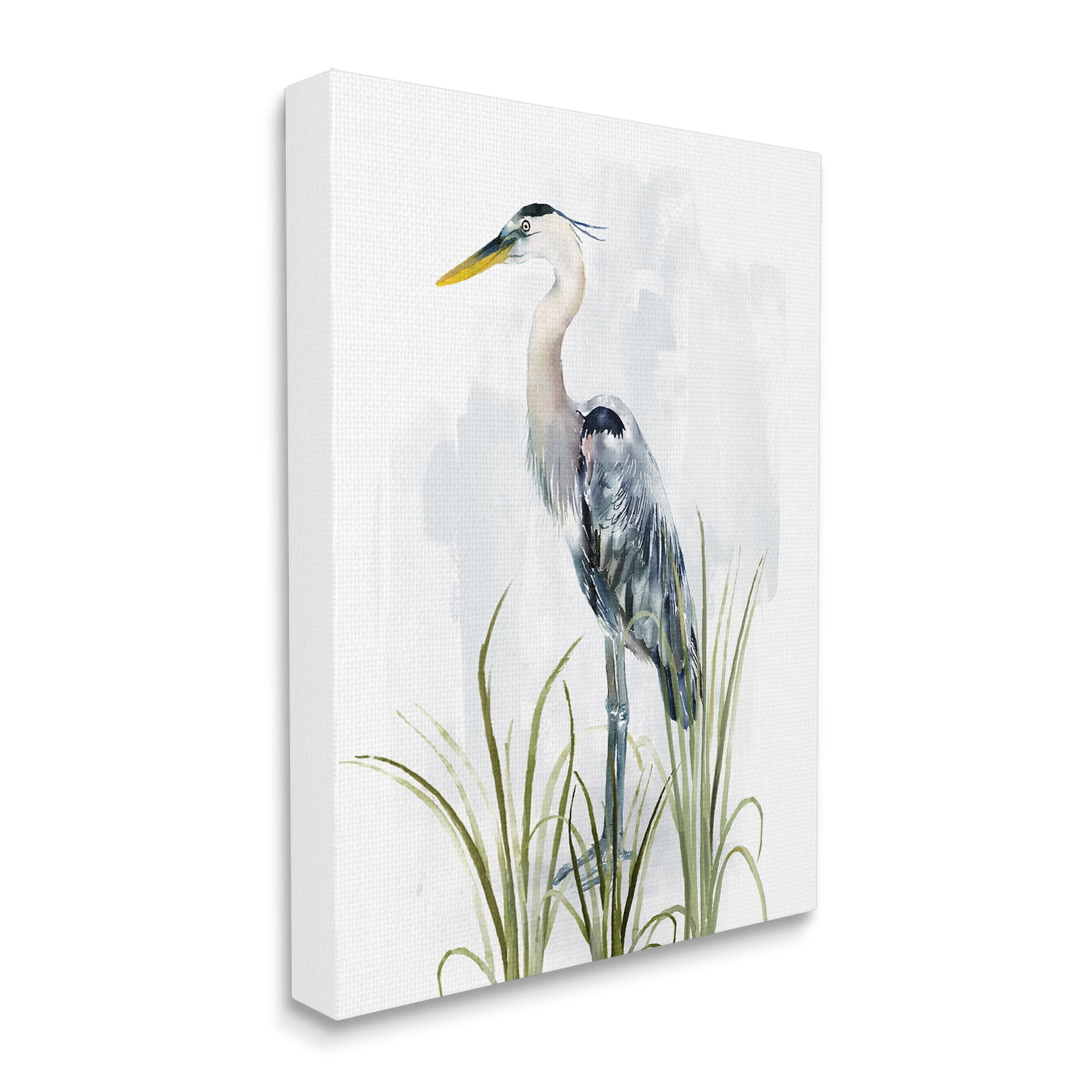 Stupell Industries Shore Bird Looking Left Animals & Insects Painting Gallery Wrapped Canvas Art Print Wall Art, 36 x 48