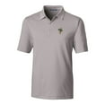 thumbnail image 2 of Men's Cutter & Buck  Gray Greensboro Grasshoppers Big & Tall Forge Pencil Stripe Stretch Polo, 2 of 3