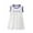 White, variant on AJTQTH Girls Cute Sundress Round Neck Sleeveless Flowy Cotton Gowns Frocks Kids Toddler Baby Cute Letter Printed Summer Casual Outfits for Beach Holiday Party Birthday White 4 Years