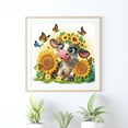 thumbnail image 6 of Sunflower Butterfly Calf Diamond Art Painting Kit, 6 of 6