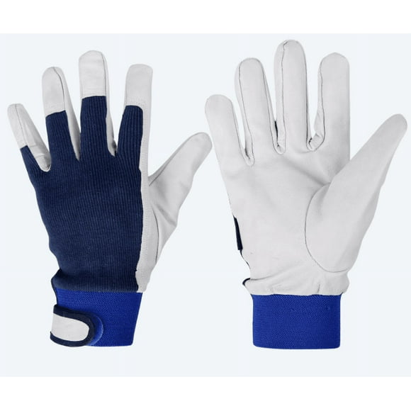 Jinsinto Goat Leather Welding Gloves for Gardening, Welding and Woodworking - Heat Resistant - Great Gift Idea 24cm