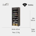 thumbnail image 2 of Closet Zapatera Minimalista Armario Organizador Multifuncional Armable / Almacenamiento para Zapatos 27 pares (Gris, 9 niveles), 2 of 5