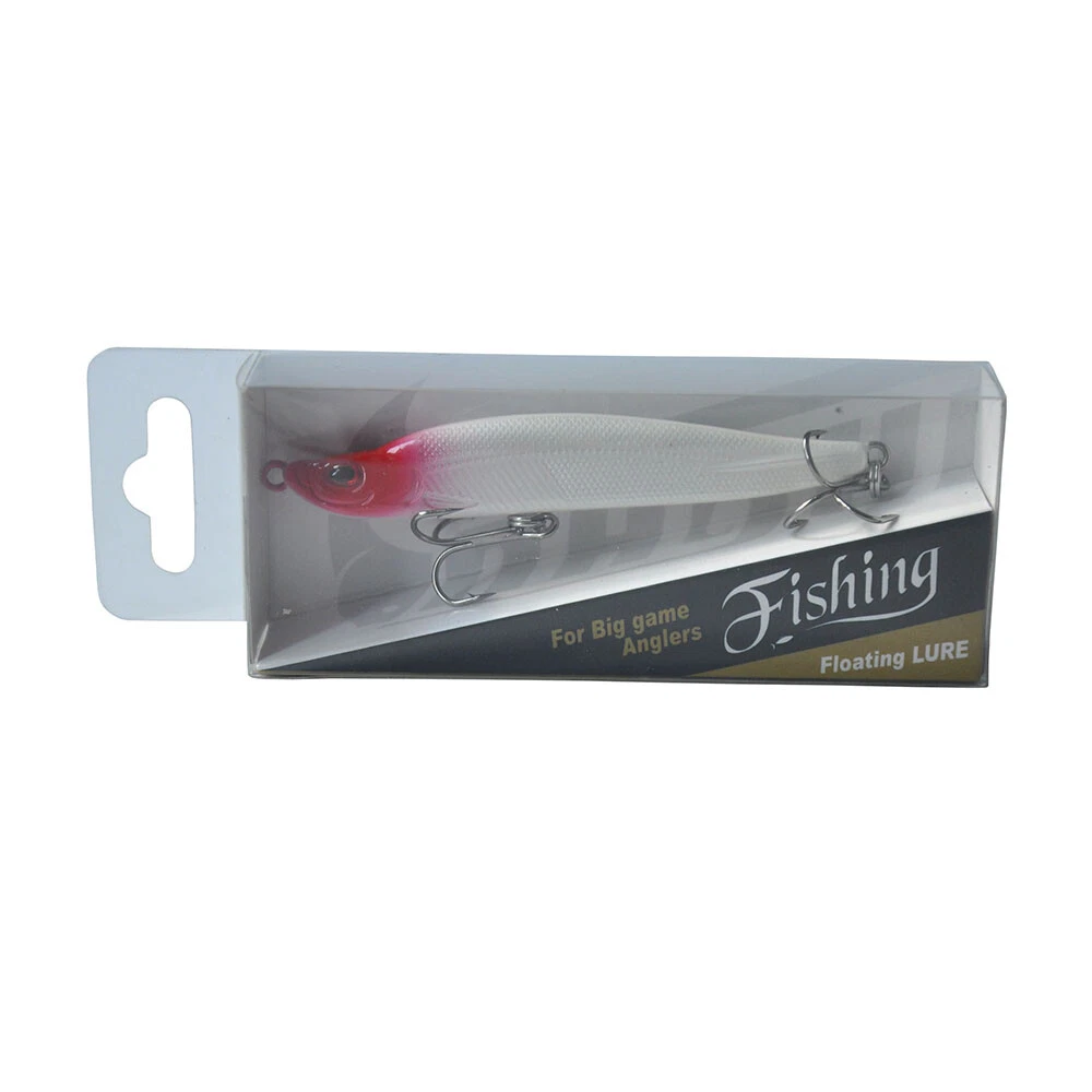 10Pcs 95mm 17g Alburnus Slow Sinking Fishing Lures Crankbait Bass Trout With Box
