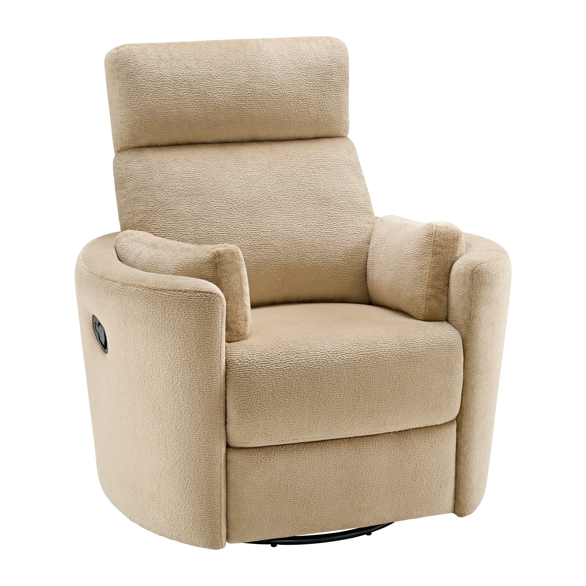 Soho Baby Nottingham Upholstered Glider Recliner Rocking Chair 360° Swivel for Nursery and Living Room – Latte​