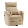 thumbnail image 2 of Soho Baby Nottingham Upholstered Glider Recliner Rocking Chair 360° Swivel for Nursery and Living Room – Latte​, 2 of 12