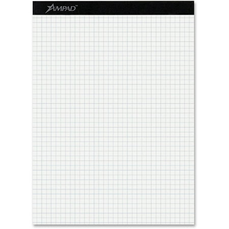 Ampad Legal Pad - Ampad, TOP20210, Quad-ruled Double Sheet Writing Pads, 1 Pad