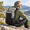 Grey, variant on Orange Expandable 55L Backpacking Backpack with Roll-Top Closure and Rain Cover