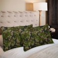 thumbnail image 2 of MKHERT Green Camouflage Pattern Pillowcase Pillow Protector Cushion Cover 20x30 inch,Set of 2, 2 of 2