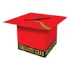 Beistle Red Grad Cap Card Box-1 Pc