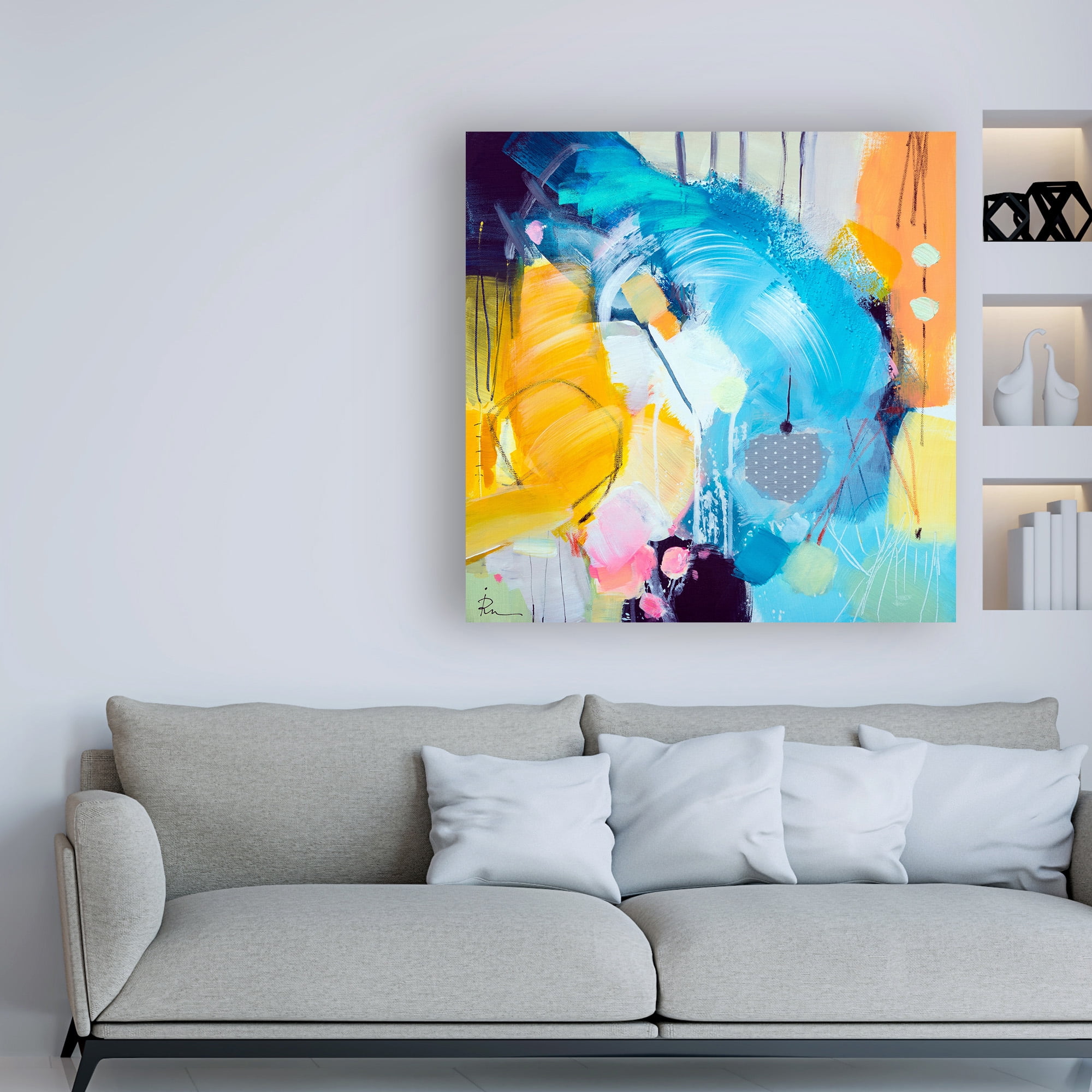 Trademark Fine Art 'Ira Ivanov Paint Expression Study 8' Canvas Art by Ira Ivanov