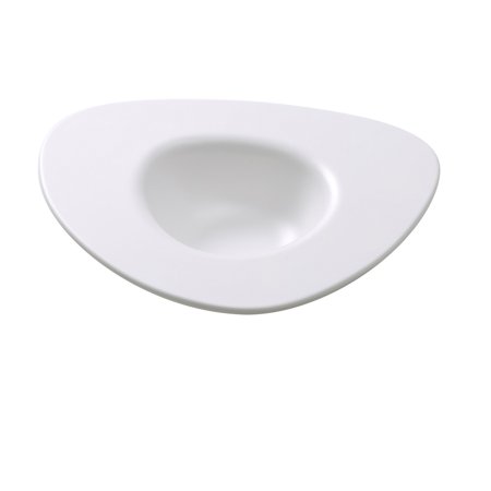 

Moderne Triangle Dessert Plate 10 Oz. 10 1/2 W X 9 L X 2 H Melamine White