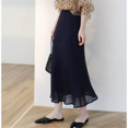 thumbnail image 3 of Falda elegante de cola de pez de moda para primavera y verano, falda larga de color sólido que se puede combinar con cualquier traje, 3 of 5