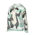 thumbnail image 2 of Kll Cute Raccoon Print Men'S Women’s Upf 50+ Sun Protection Outdoor Hoodie Jacket Long Sleeve Fishing Hiking Performance Shirt- Medium, 2 of 8