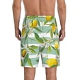 thumbnail image 3 of Kdxio Lemon Print Mens Sleep Shorts Bottoms Soft Comfy Pajama Wear Pants with Drawstring Pockets, 3 of 7