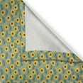 thumbnail image 3 of Ambesonne Sunflower Kitchen Curtains, Summer Flower Field Art, 55"x45", Mustard Sage Green Teal, 3 of 3