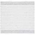 thumbnail image 4 of SAFAVIEH Montauk Gertrude Striped Cotton Area Rug, Ivory/Grey, 6' x 9', 4 of 9