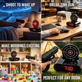 thumbnail image 3 of Target Alarm Clock, Shooting Game Alarm Clock with Large LED Display, 2 Alarm Modes, Custom Recordable Ringtones, 5V Powered, Target Shooting for Bedroom, Office & Living Room. (Black), 3 of 7