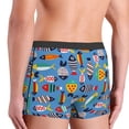 thumbnail image 5 of Balery Cute Flat Fish Men's Boxer Briefs, Soft and Breathable Cotton Underwear with nylon Waistband-Small, 5 of 9