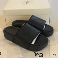 thumbnail image 1 of Ad-id-as Y-3 YOHJI YAMAMOTO LEATHER SLIDES HR1940 SLIPPERS MEN'S UK 10 RRP: ￡160, 1 of 6