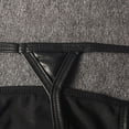 thumbnail image 6 of ZQUUVOU Men's T Back Briefs Solid Color Faux Leather Low Underwear (Black,S), 6 of 9