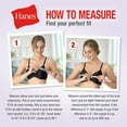 thumbnail image 5 of Bralette Hanes, hilo de algodón para mujer, paquete de 3, color negro, talla M, 5 of 5