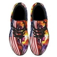 thumbnail image 2 of Natives Of The Lands American flag Shoes Sneakers for Women Men Black Size 8.5, 2 of 7