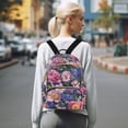thumbnail image 7 of FORMRS Mini Backpack Purse for Women Travel Daypack Casual Shoulder Bag, Soft Pinks Flowers, 7 of 7