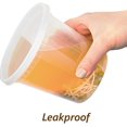 Deli Containers with Lids 24oz. Leakproof 30 Sets BPAFree Plastic Food
