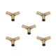 thumbnail image 2 of 5pcs Set de Piezas de Tubería de Latón de 3 Vías para Montaje Conector de Tubo de Resistencia a Corrosión 10 mm-10 mm Soledad Conector de conexión de púas, 2 of 5
